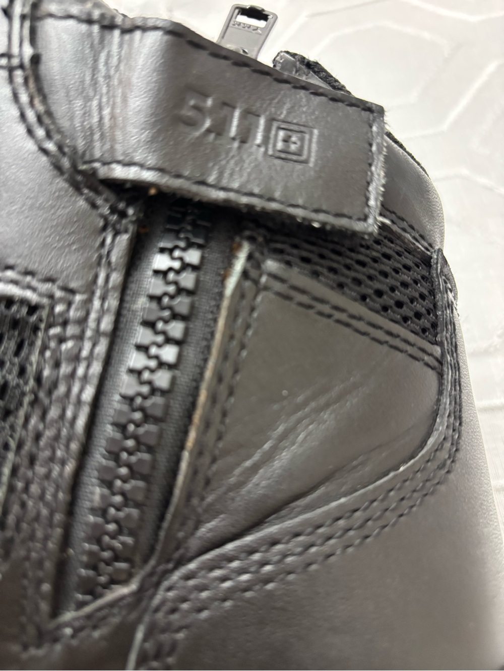 5.11 Tactical TacLite 6” Side Zip Boots Black Leather Duty Tactical Size 10 - Picture 9 of 10